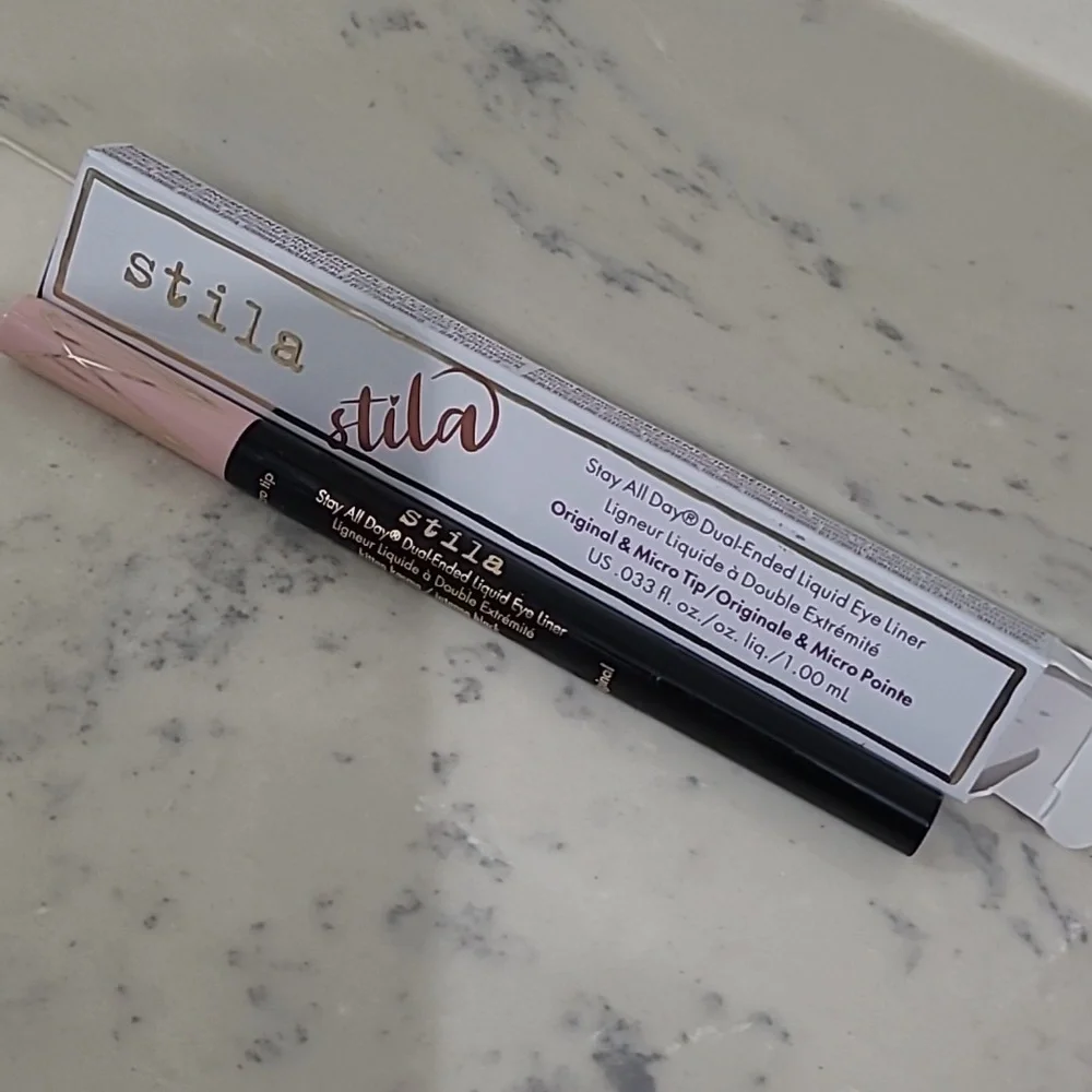 KITTEN KOSMO and INTENSE BLACK NIB Stila Stay All Day Dual Ended Liquid Eyeliner